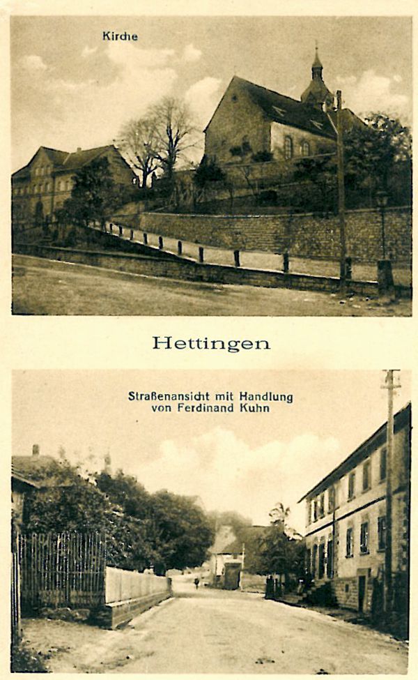 Heimatverein Hettingen 1968 e.V. Hettingen gesammelt auf Ansichtskarten