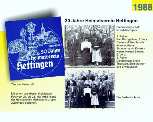 20 Jahre Heimatverein